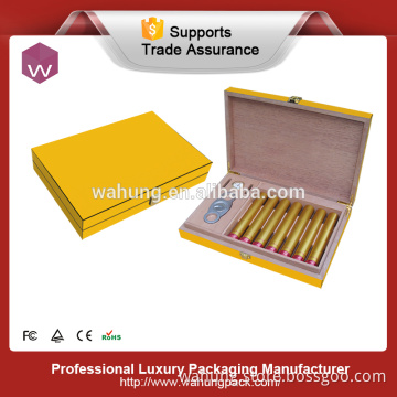 Luxury custom wooden cigar humidor assortment box for cigars